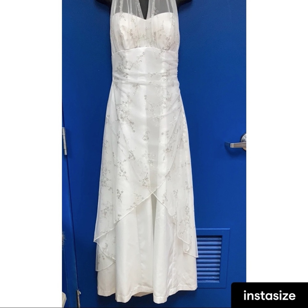 White Evening Gown